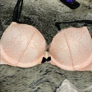 Victoria’s Secret pink lace bra